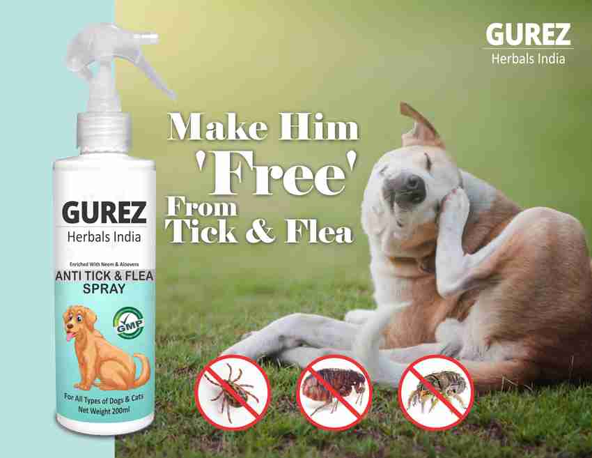 Gurez Tick Flea Repellent Spray for dogs and cats Repel Tick