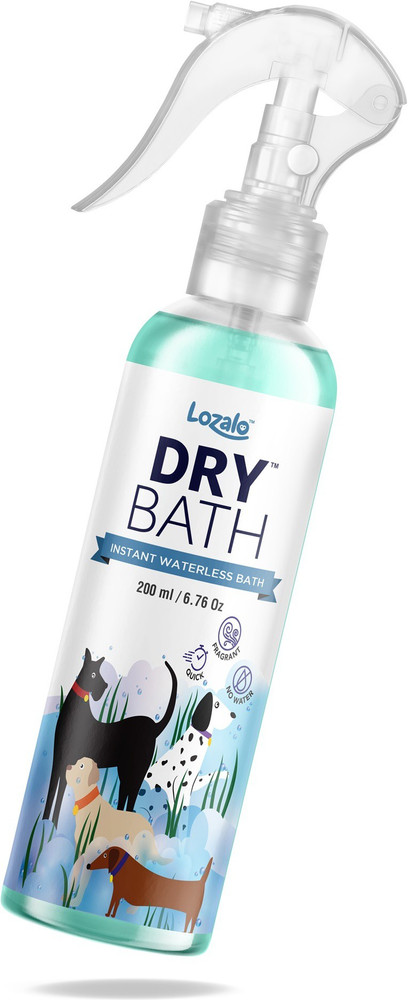 Lozalo Dry Bath Instant Waterless Bath for Dogs and Cats 200 ml Pet Coat Cleanser Price in India Buy Lozalo Dry Bath Instant Waterless Bath for Dogs and Cats 200 ml