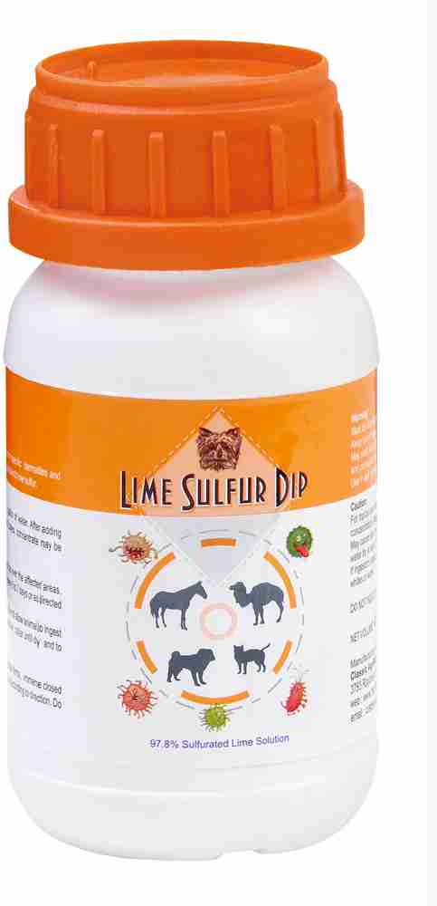 Lime sulfur deals dip for mange