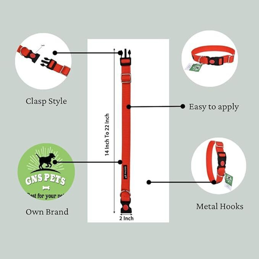 GNS PETS Collar For Puppy and Cat medium to stray dogs Dog 