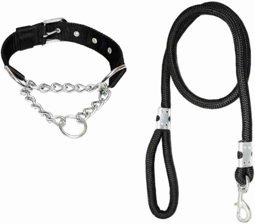 Happy4pets Dog Choke Chain Collar and Training Rope Leash for Large and Giant Size Dogs Dog Collar Leash Price in India Buy Happy4pets Dog Choke Chain Collar and Training Rope