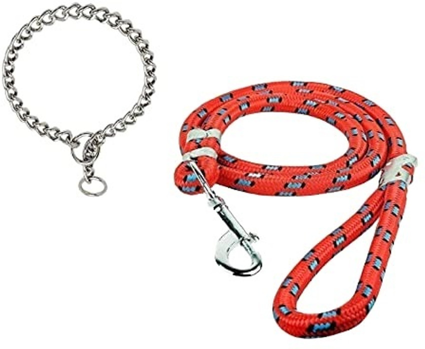 FONDLE Rope Choke Chain Dog Cord Training Leash for Dogs with Strong Hook Choke Chain Dog Collar Leash Price in India Buy FONDLE Rope Choke Chain Dog Cord Training Leash
