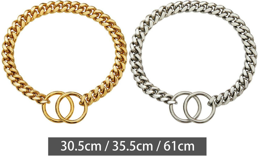 BNF Metal Dog Chain Collar Training Necklace Choker Heavy Duty