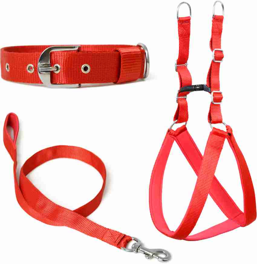 Dog collar harness deals combo