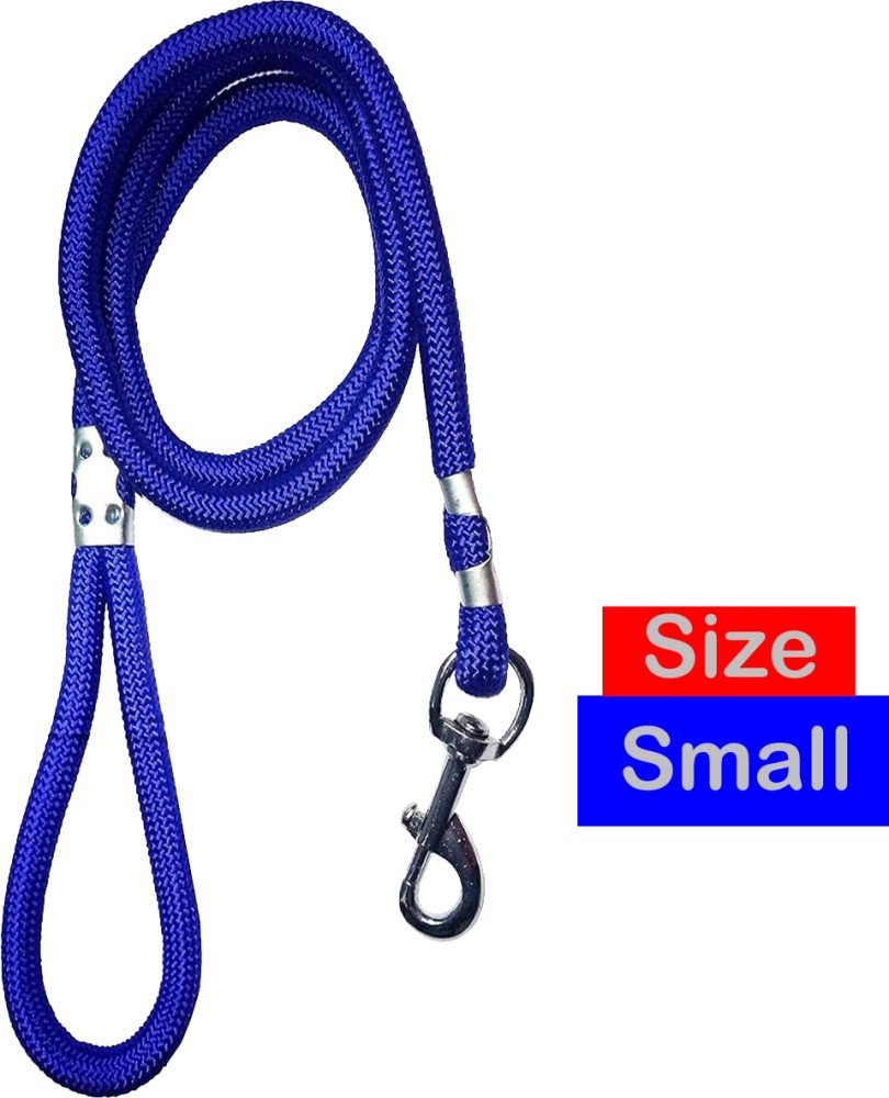 WROSHLER HIGH QUALITY BLUE ROPE LEASH FOR SMALL & MEDIUM DOGS