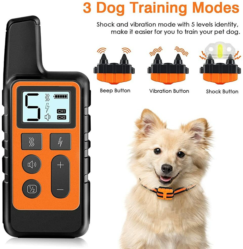 Electric dog deals collar with remote