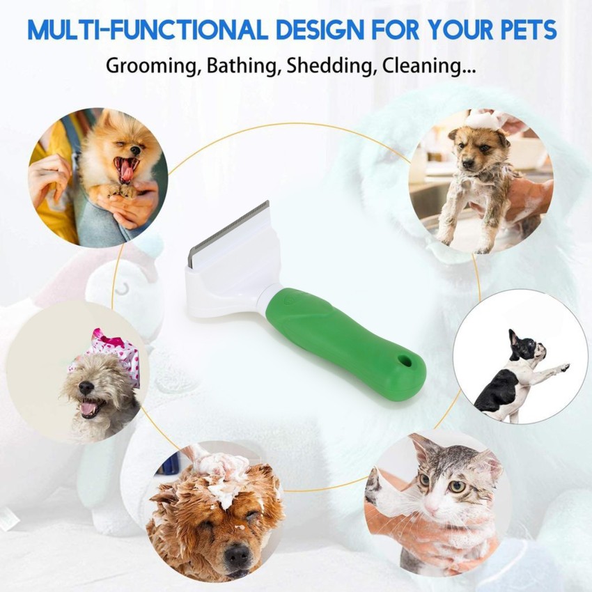 BASIL Pet Hair Brush De Shedding Comb Shedding Blade for Dog Cat