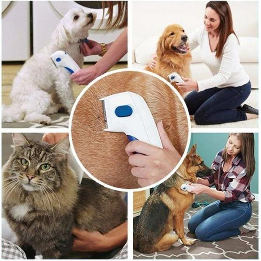 Electronic flea clearance and tick comb
