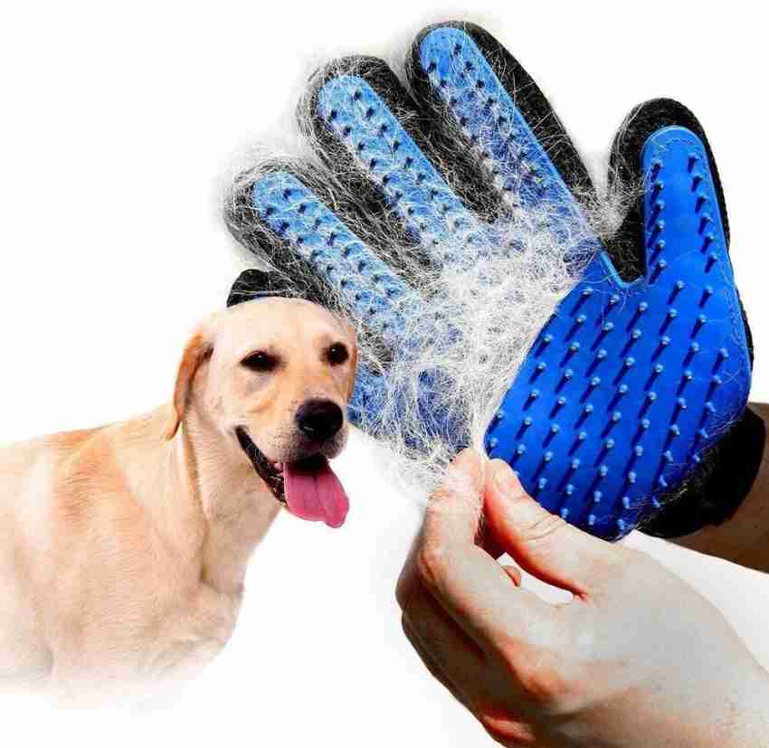 KicHapp Pet Hair Remover Gloves Mitt Enhanced 5 Finger Design Gentle Deshading Gloves Plain Bristle Brushes for Dog Cat Price in India Buy KicHapp Pet Hair Remover Gloves Mitt Enhanced