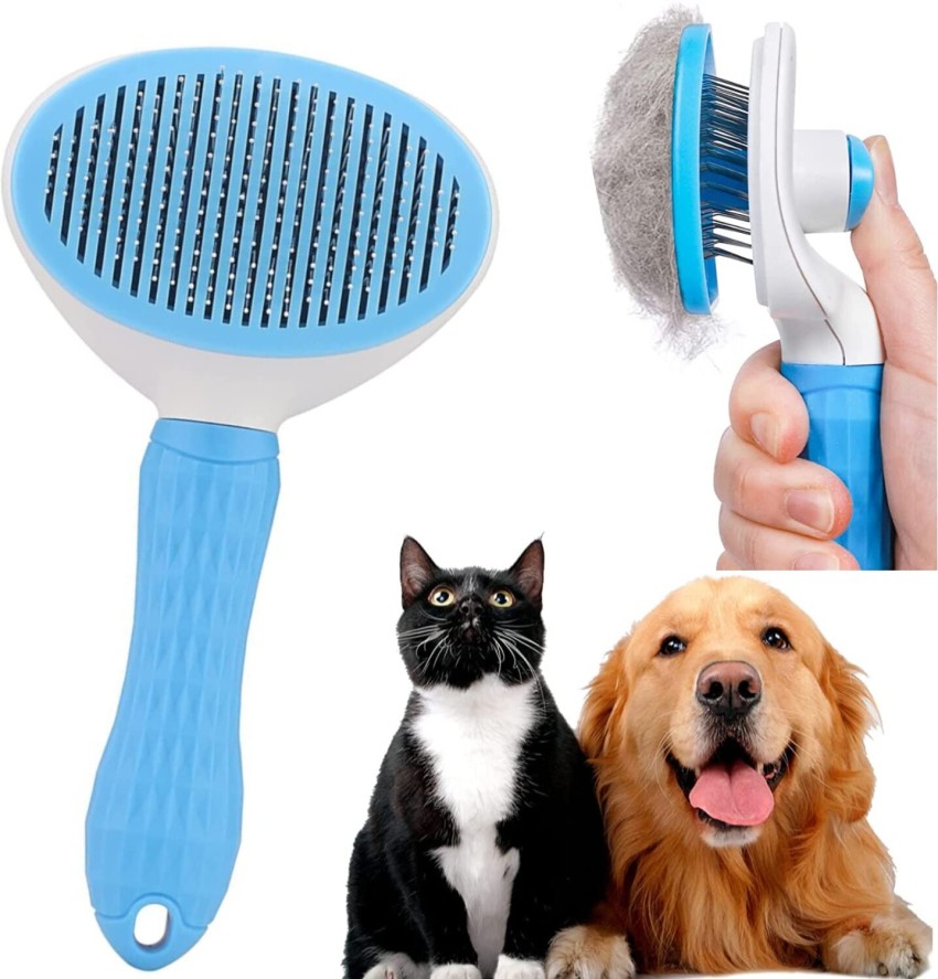 Self cleaning slicker 2025 brush for dogs