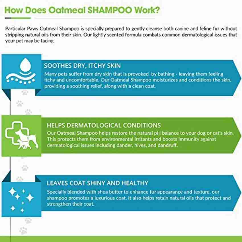 Particular Paws Oatmeal Shampoo for Dogs and Cats with Shea Butter