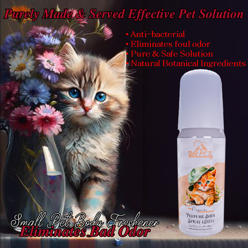DR PET PLUS Organic Cat Perfume Body Spray Deo Refreshing