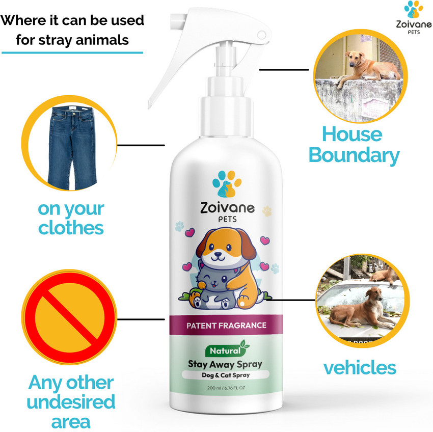 Zoivane Dog Cat Stay Away Pet Area Repellent Spray Training