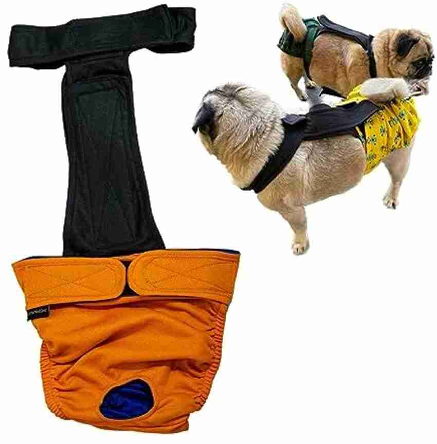 Kitty The Woof Gang Orange Black Reversible Heat Pants Female Dogs Male Dogs XL Washable Dog Cat Diapers Price in India Buy Kitty The Woof Gang Orange Black Reversible Heat Pants Female