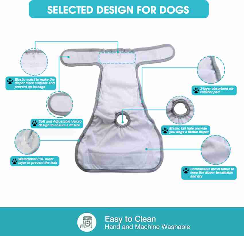 Fabric clearance dog diapers