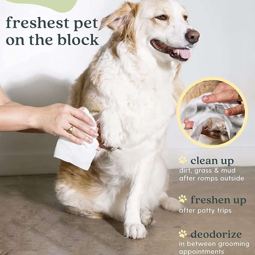 CORE CLEAN Pet Grooming Wipes for Dogs Cats Clean Your Pets