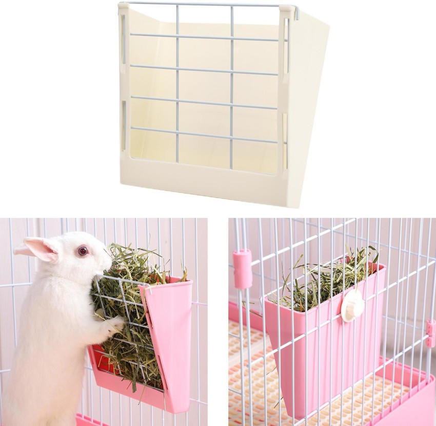 Bunny feeder for clearance cage