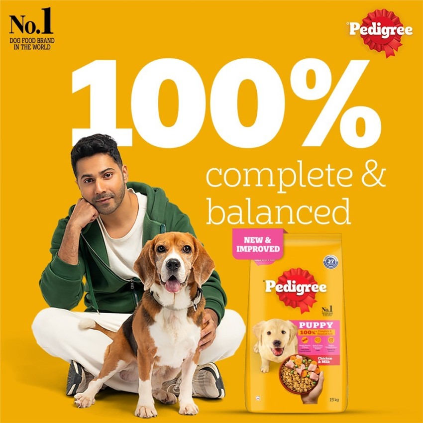 PEDIGREE Puppy Chicken Milk 15 kg Dry Young Dog Food Price in India Buy PEDIGREE Puppy Chicken Milk 15 kg Dry Young Dog Food online at Flipkart