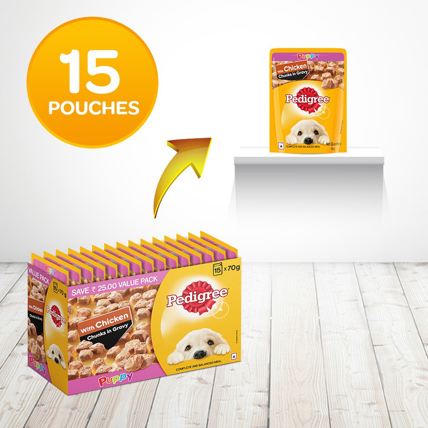 Pedigree gravy chicken discount
