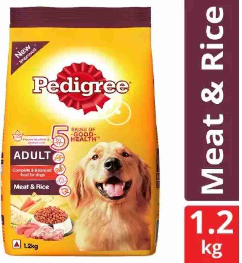 Pedigree dog 2025 food cost