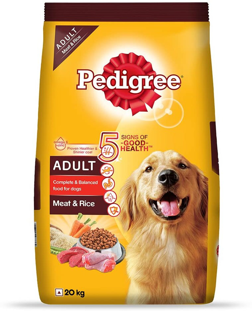 Pedigree meat and rice 20kg clearance