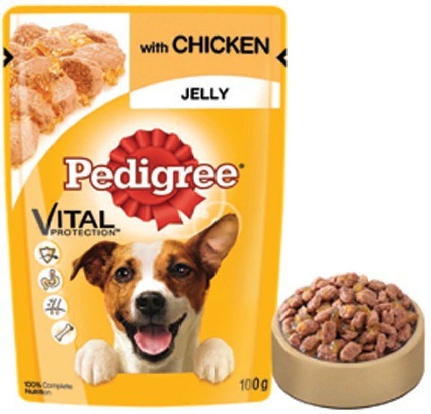 PEDIGREE Jelly Chicken 0.1 kg 4x0.03 kg Wet Adult Dog Food Price in India Buy PEDIGREE Jelly Chicken 0.1 kg 4x0.03 kg Wet Adult Dog Food online at Flipkart