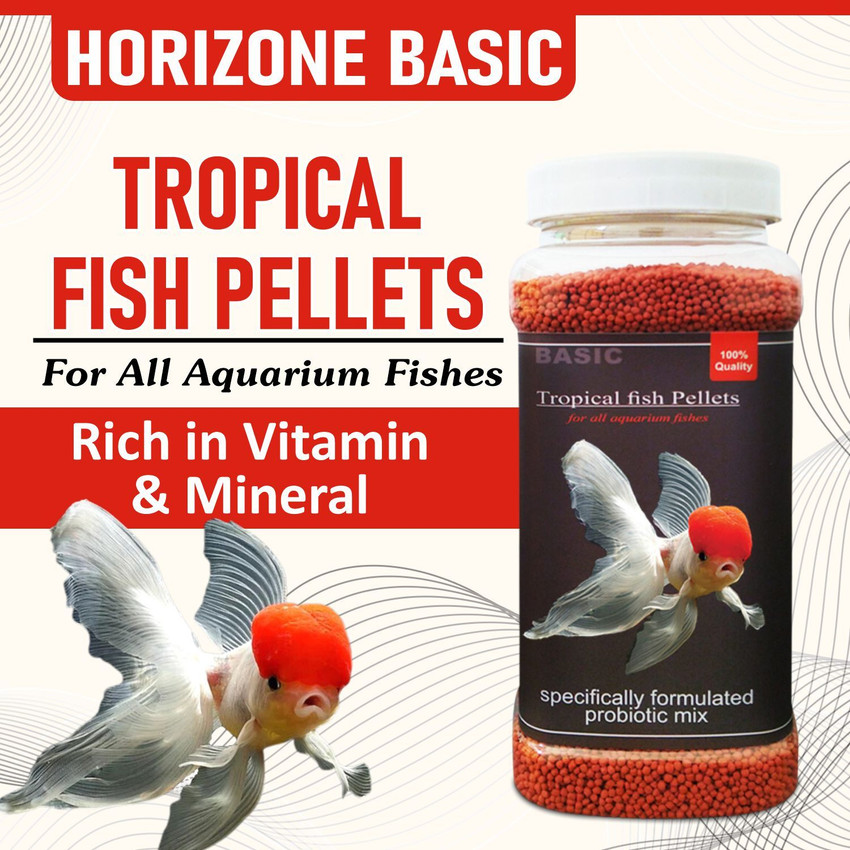 Horizone Basic Tropical Fish Pellets 400G for all aquarium fishes