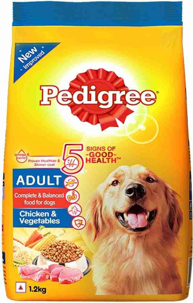 PEDIGREE Adult Chicken Vegetable 1.2 kg Dry Adult Dog Food