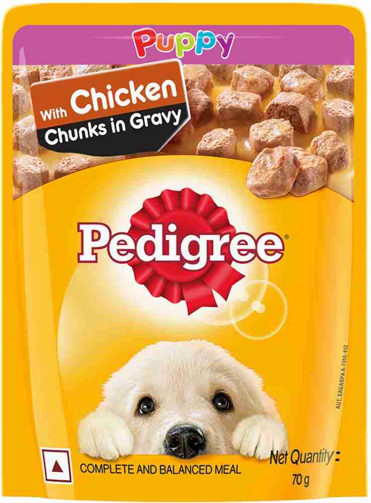 PEDIGREE Gravy Chunks for Puppy Chicken 1.05 kg 15x0.07 kg Wet Young Dog Food