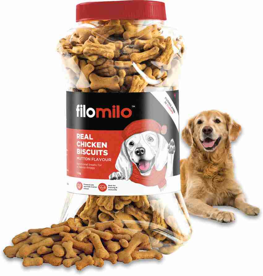 Filomilo Real Chicken Dog Biscuits With Ayurvedic Brahmi Extract