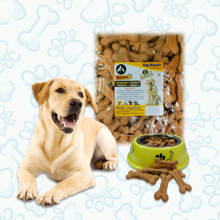 KUPPY Chicken Crunchies Lip Smacking Biscuits for Happy Dogs