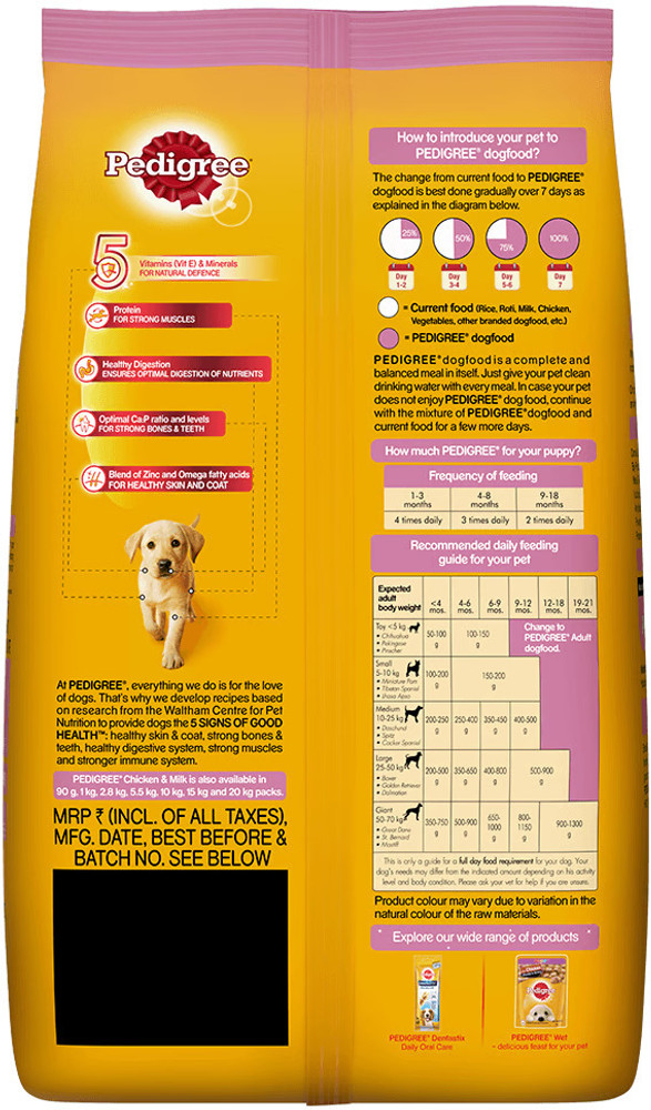 how to give pedigree to puppy