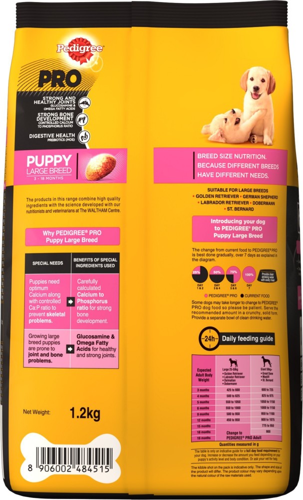 PEDIGREE PRO Expert Nutrition for Large Breed Puppy 3 18 months