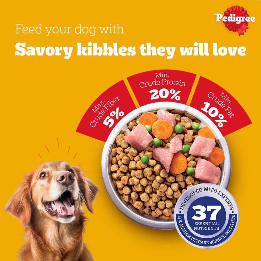 PEDIGREE Adult Meat Rice 10 kg Dry Adult Dog Food Price in India