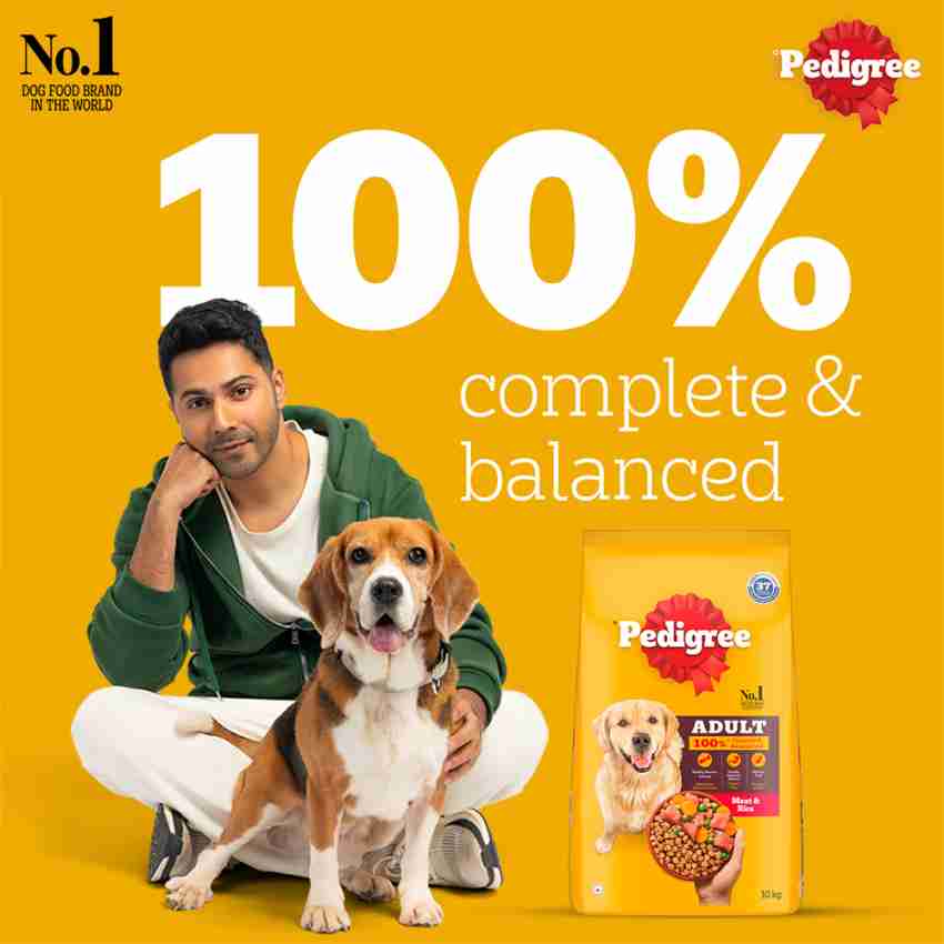 Pedigree 10 kg meat and rice best sale