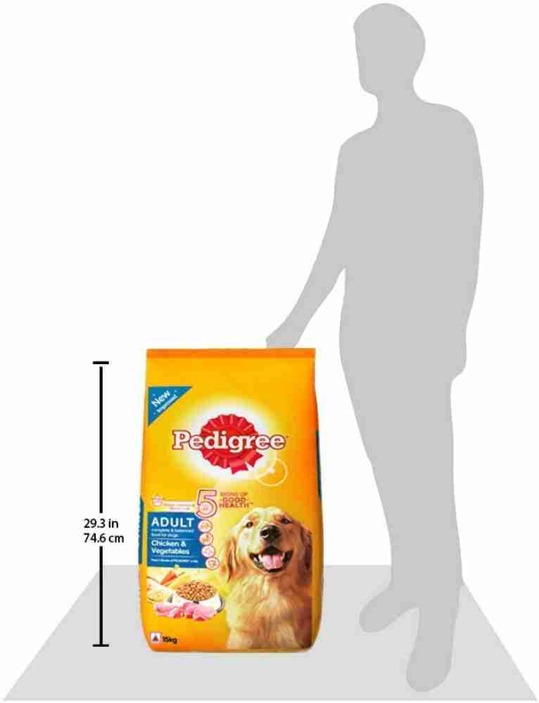 Pedigree 15kg dog outlet food