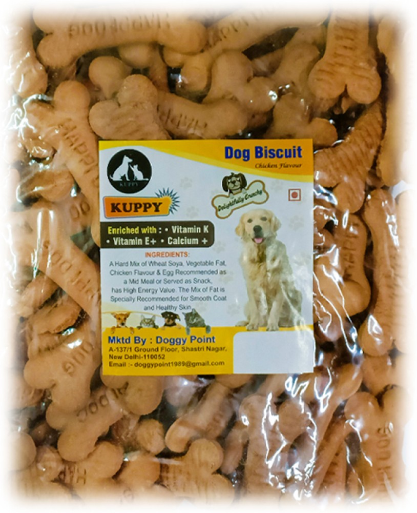 KUPPY Chicken Crunchies Lip Smacking Biscuits for Happy Dogs