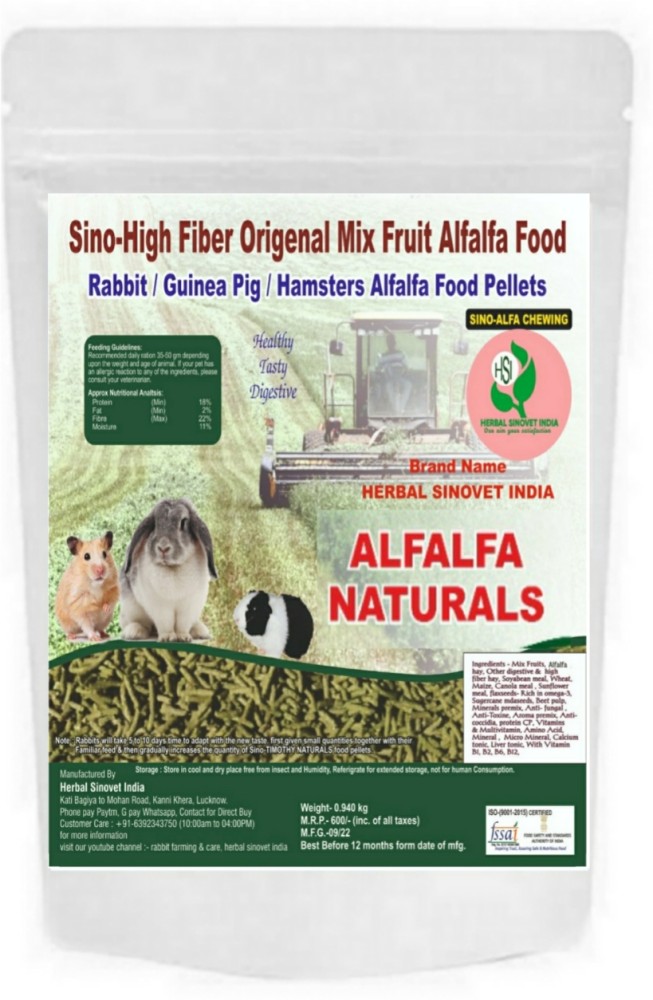 Alfalfa pellets for outlet bunnies