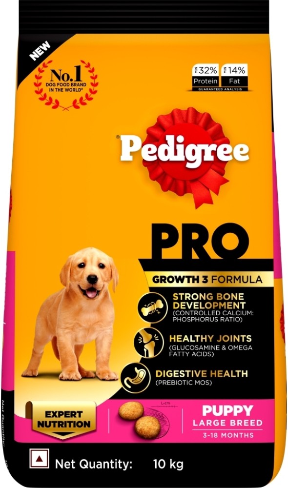 PEDIGREE PRO Puppy Large Breed 3 18 Months 10 kg Dry New Born