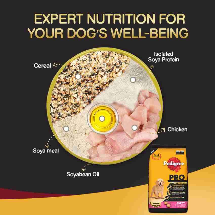 PEDIGREE PRO Puppy Large Breed 3 18 Months Chicken 20 kg Dry New Born Dog Food Price in India Buy PEDIGREE PRO Puppy Large Breed 3 18 Months Chicken 20 kg Dry New