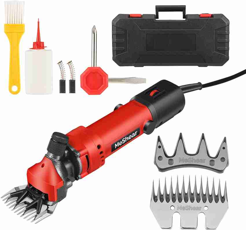 MeShear 1200W Sheep Goat Animal hair cutting machine with 1 Extra Blade Red Orange Black Pet Hair Trimmer Price in India Buy MeShear 1200W Sheep Goat Animal hair cutting machine with 1 Extra Blade Red