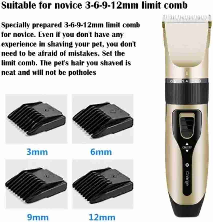 EVETIS Professional Automatic Rechargeable Pet Hair Trimer for