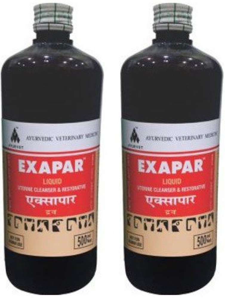 Ayurvet EXAPAR LIQUID 500 ML Pack of 2 Pet Health Supplements Price in  India - Buy Ayurvet EXAPAR LIQUID 500 ML Pack of 2 Pet Health Supplements  online at