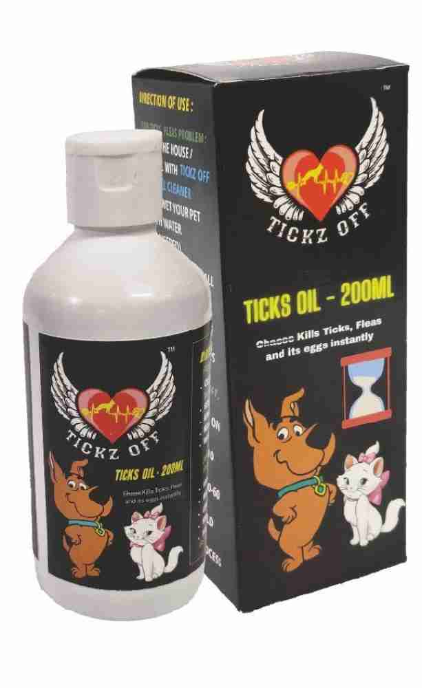 Tickz Off Ticks OIl for Dog and cat Health Pet Health Supplements Price in  India - Buy Tickz Off Ticks OIl for Dog and cat Health Pet Health  Supplements online at
