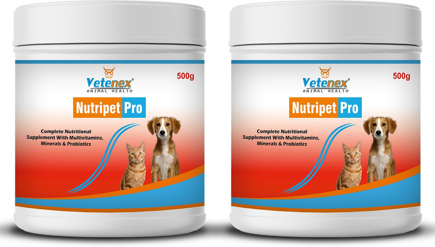 VETENEX Nutripet Pro Growth Promoter Powder Supplement for Dogs 500g x 2 Pack of 2 Pet Health Supplements Price in India Buy VETENEX Nutripet Pro Growth Promoter Powder