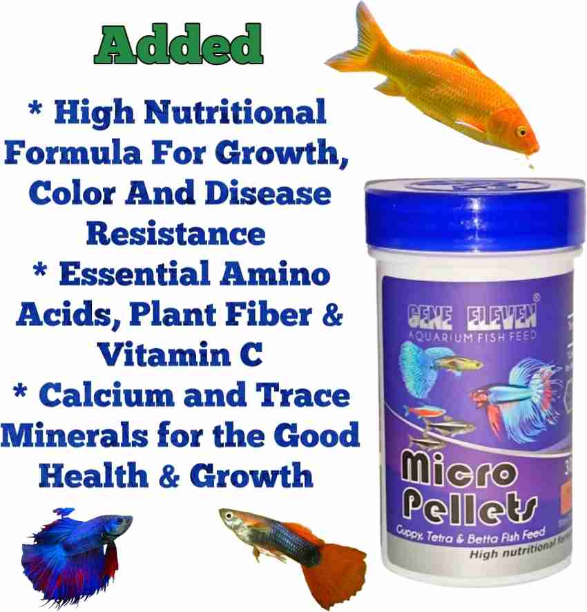 Jeffrey Gene Eleven Micro Pellets Food for Guppy Tetra Betta
