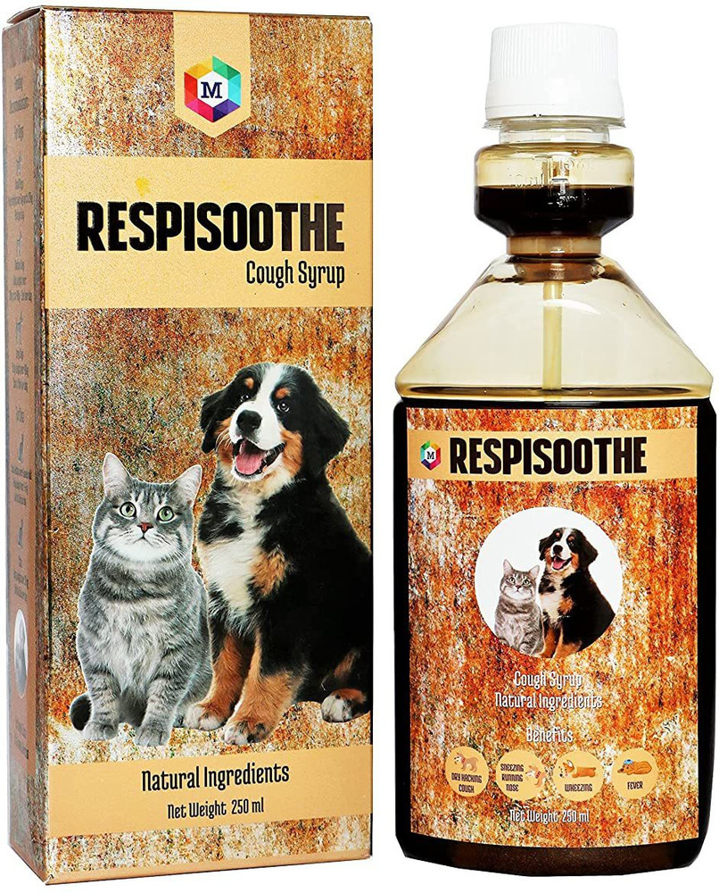 Medfly Antibacterial Pet Cough Syrup for Dogs Cats 250 ml Pet