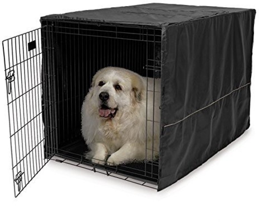 Midwest Pets Quiet Time Crate Cover Black Polyester 48.5