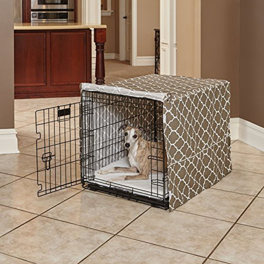Midwest Dog Crate Cover with Fabric Protector Intermediate Brown