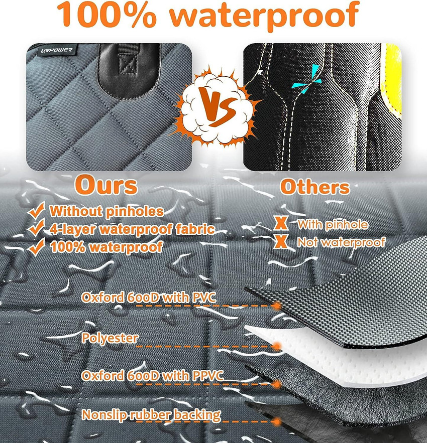 Fluffy Dog Car Front Seat Cover Waterproof Pet Car Seat Protector